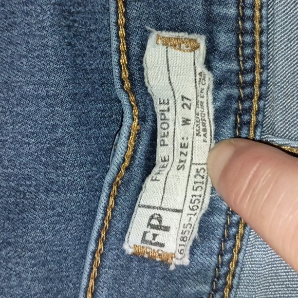 Free People Medium Wash Skinny Jeans Size 27 - Picture 2 of 6